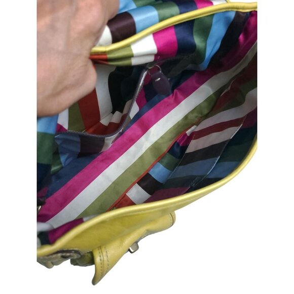 Vintage COACH Leigh 65th Anniversary Legacy Shoulder Bag in yellow - Picture 12 of 16